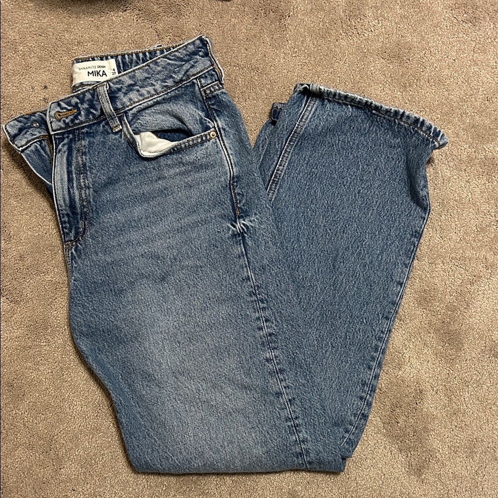Dynamite Blue Women's Straight Leg Jeans